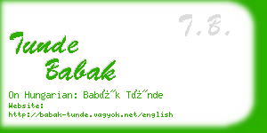 tunde babak business card